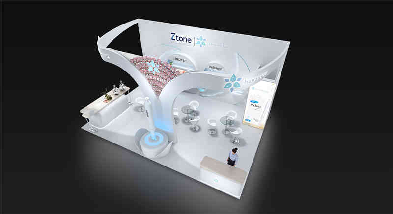 中利騰暉光伏科技有限公司參展上海新國際博覽中心展覽設(shè)計展臺搭建3